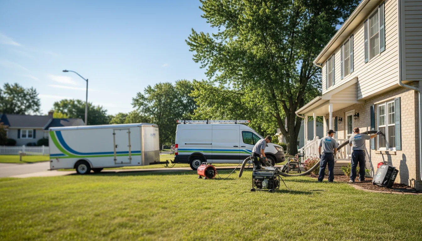 Flooded Basement Restoration And Cleanup With Repair in Dickeyville, WI near me